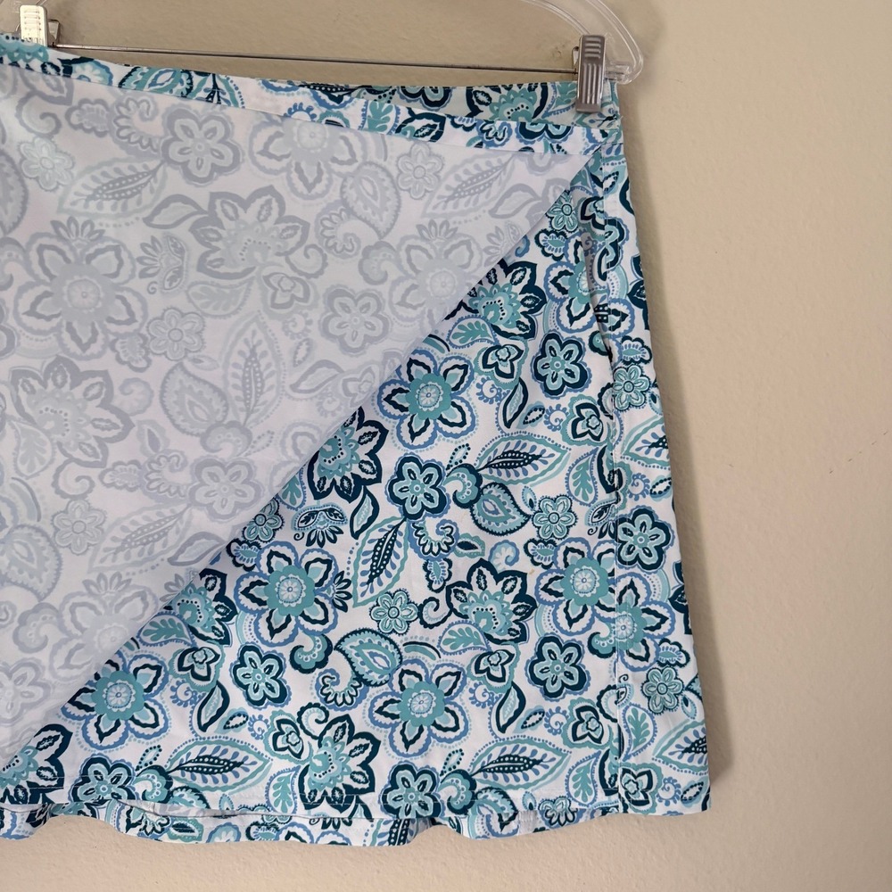 RipSkirt Floral Hawaii Wrap Skirt Medium- Lenght 2 Seaglass Florals Paisley - Picture 3 of 15
